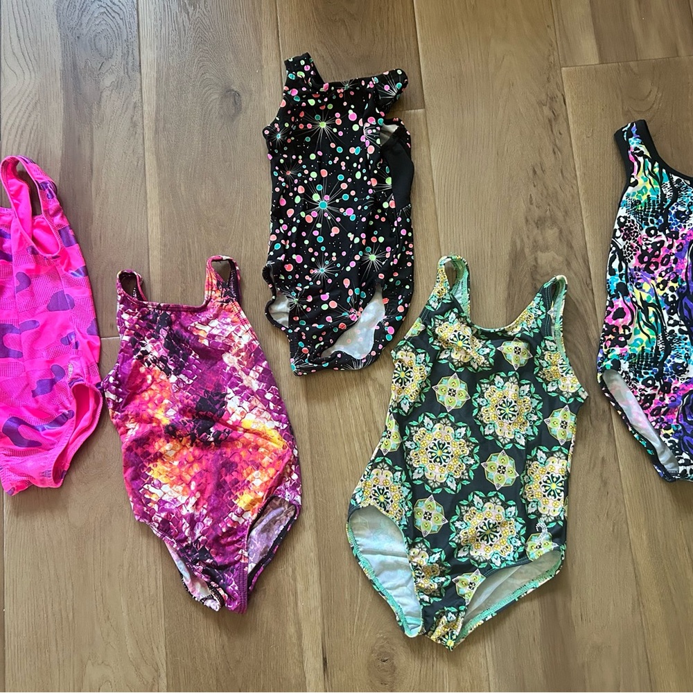 5 gymnastics leotards